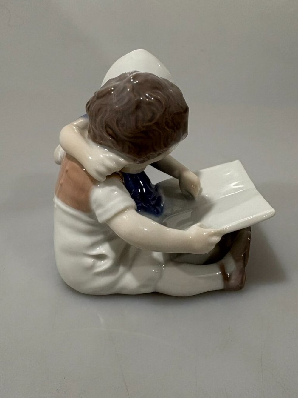 Bing & Grondahl 1567 Children Reading Book Porcelain Figurine Vintage Denmark - Picture 4 of 6